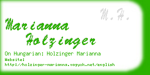 marianna holzinger business card